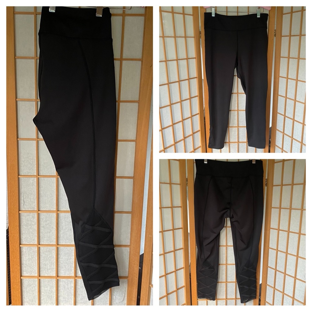 WalkPop Black High Rise Athletic Leggings SZ XL